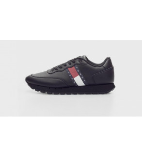 Tenis Tommy Leather Runner Negro