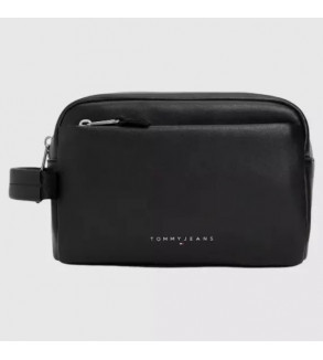 Neceser Tommy Linear Leather Negro