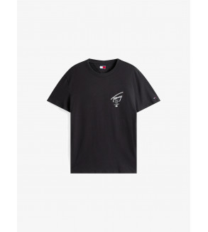 Camiseta Tommy Reg Sign City Negro